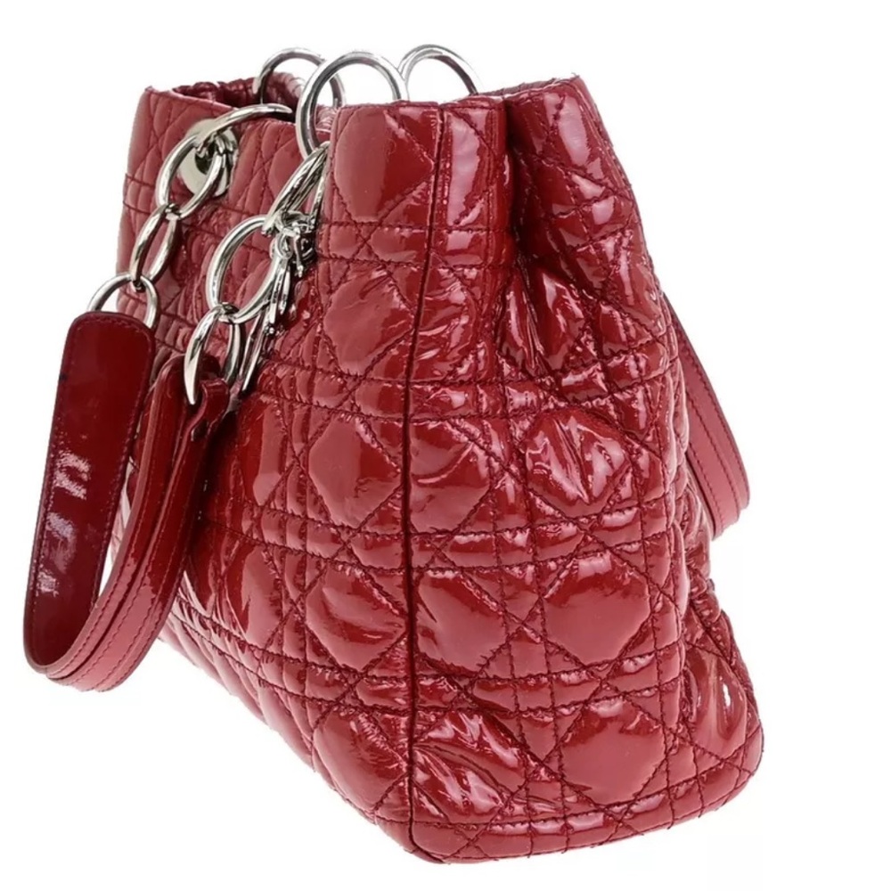 Dior Red Quilted Shoulder Bag - Picture 2 of 13